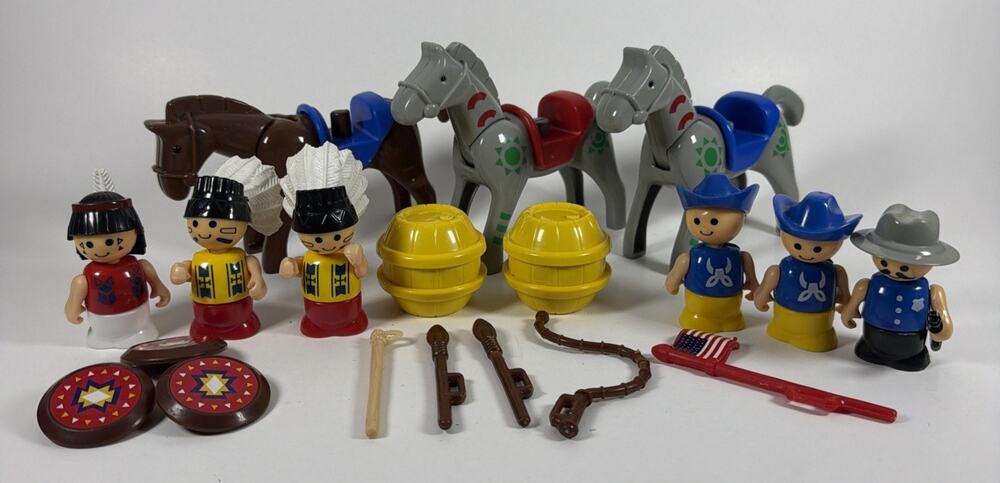 Lil Playmates Cowboys & Indians Figures, Horses & Accessories